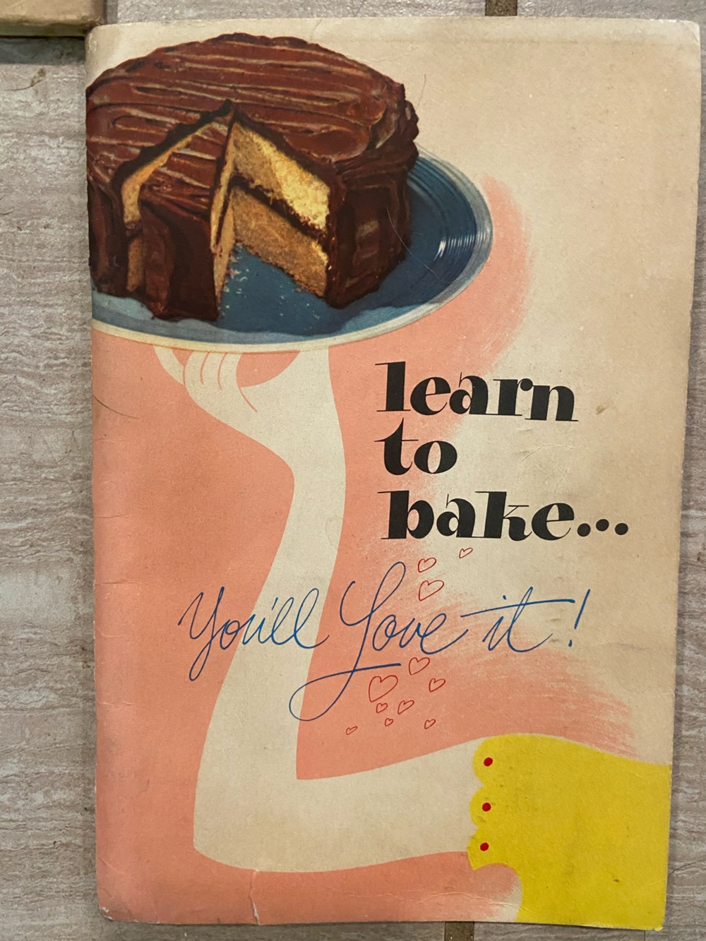 Vintage 1940s 40s baking cookbook baking book bake cake dessert cookies pie MC